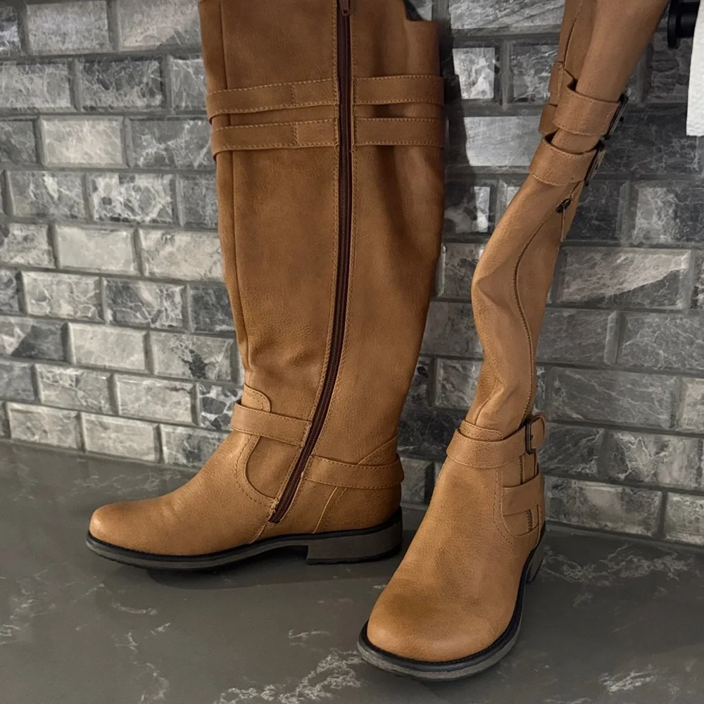 BareTraps Tan‎ Over the Knee Boots size 9 New in Box